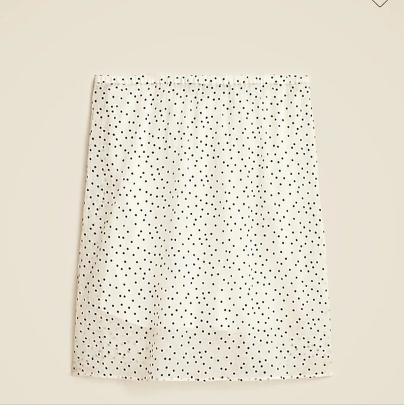 J. Crew Dresses & Skirts - J Crew Gwen knee-length layered slip skirt in dot crinkle chiffon CB792 Size XL